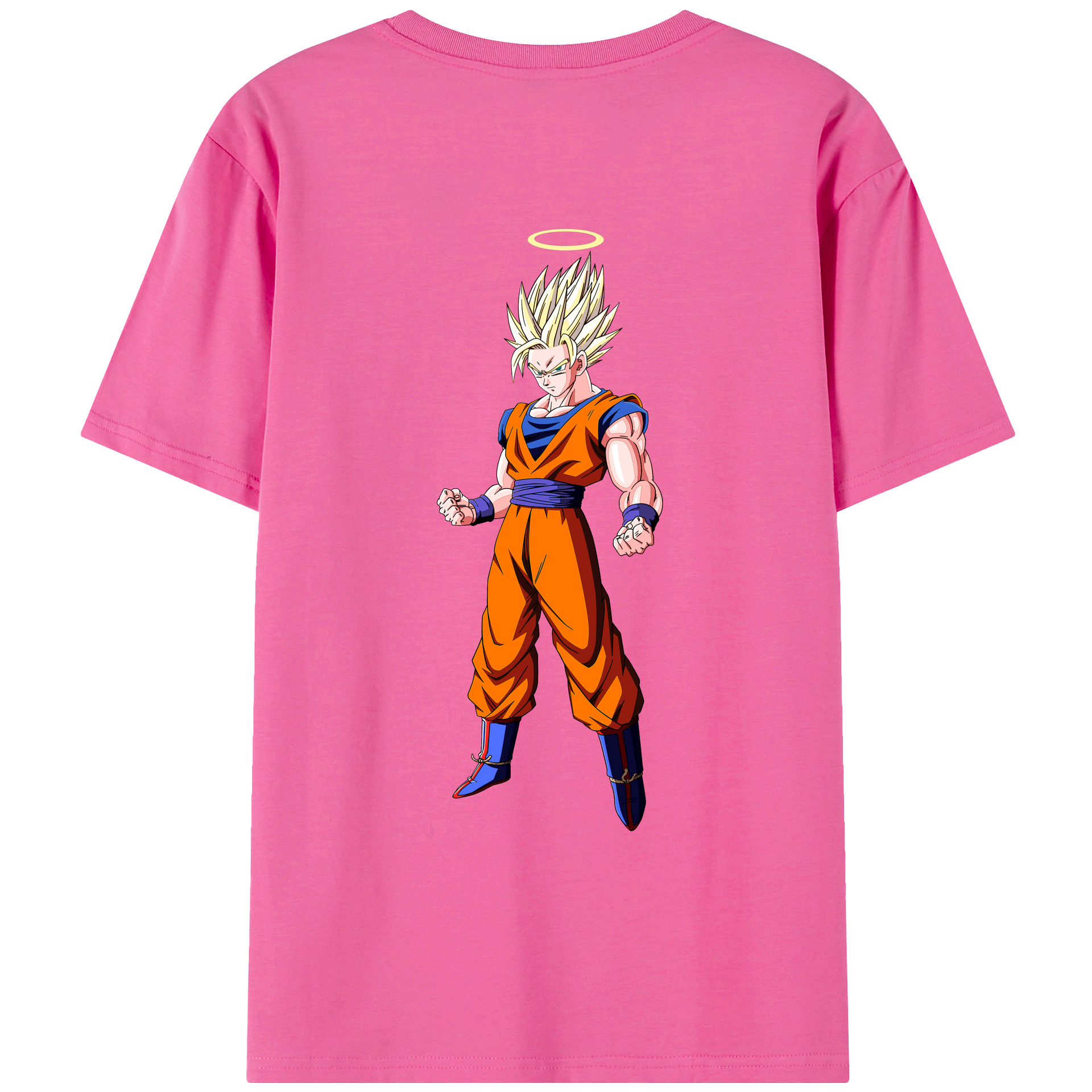 （画像用） ドラゴンボール 孫悟空（そん ごくう）Son Goku カカロット DRAGON BALL Kakarotto レディース半袖Tシャツ(バックプリント)